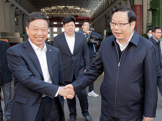 Xu huimin,Secretary of Nantong Municipal Committee Research Pengfei group